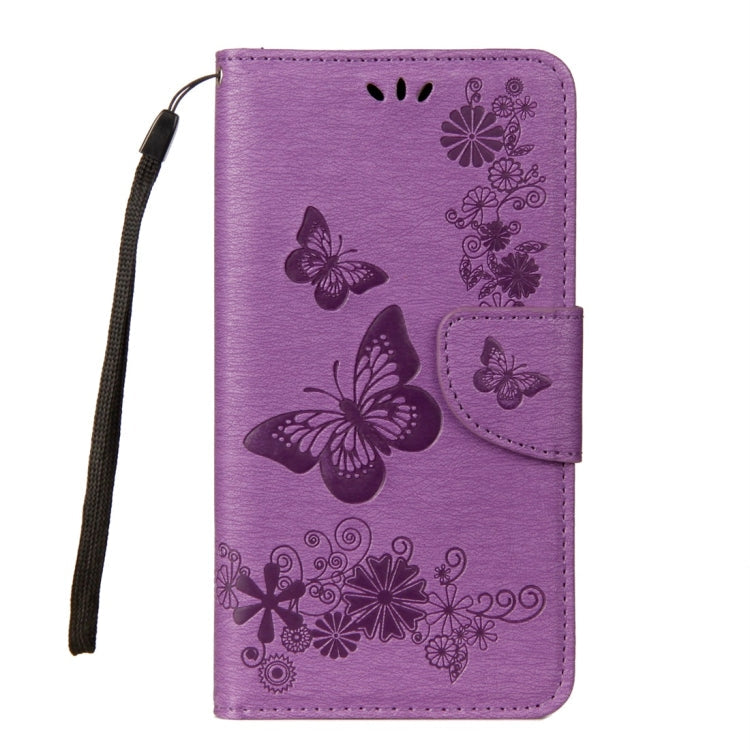 For Galaxy A8+ (2018) Vintage Embossed Floral Butterfly Pattern Horizontal Flip Leather Case with Card Slot & Holder & Wallet & Lanyard, For Galaxy A8+ (2018)