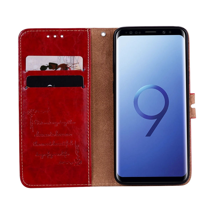 For Galaxy S9 Oil Wax Texture Horizontal Flip Leather Case with Holder & Card Slots & Wallet, For Galaxy S9