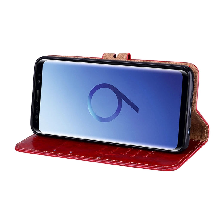 For Galaxy S9 Oil Wax Texture Horizontal Flip Leather Case with Holder & Card Slots & Wallet, For Galaxy S9