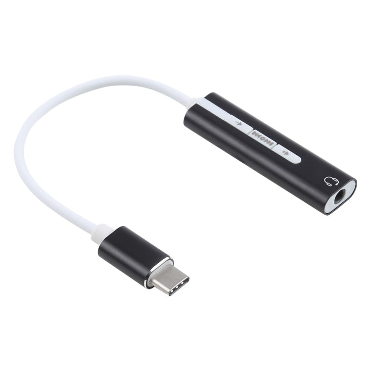 Aluminum Shell 3.5mm Jack External USB-C / Type-C Sound Card HIFI Magic Voice 7.1 Channel Converter Adapter Free Drive, USB Type-C Port Grey, USB Type-C Port Silver, USB Type-C Port Black
