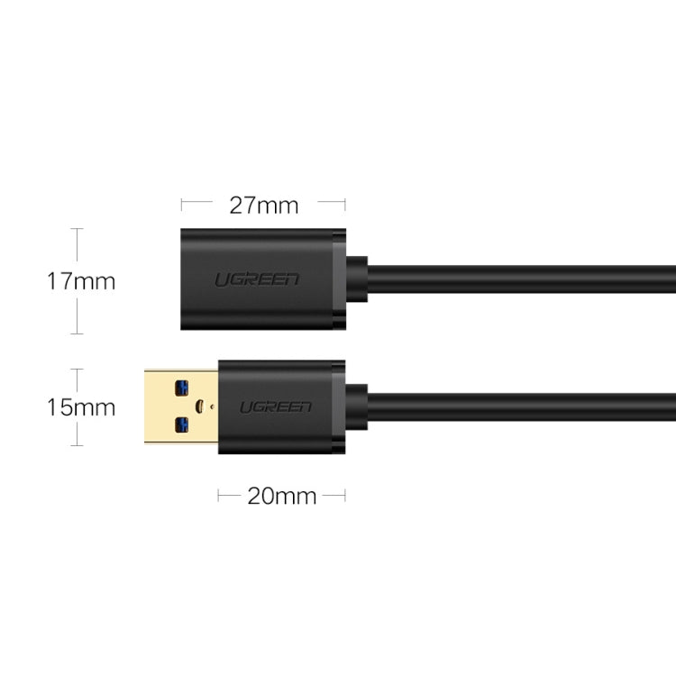 Ugreen 1.5m USB 3.0 Male to Female Data Sync Super Speed Transmission Extension Cord Cable