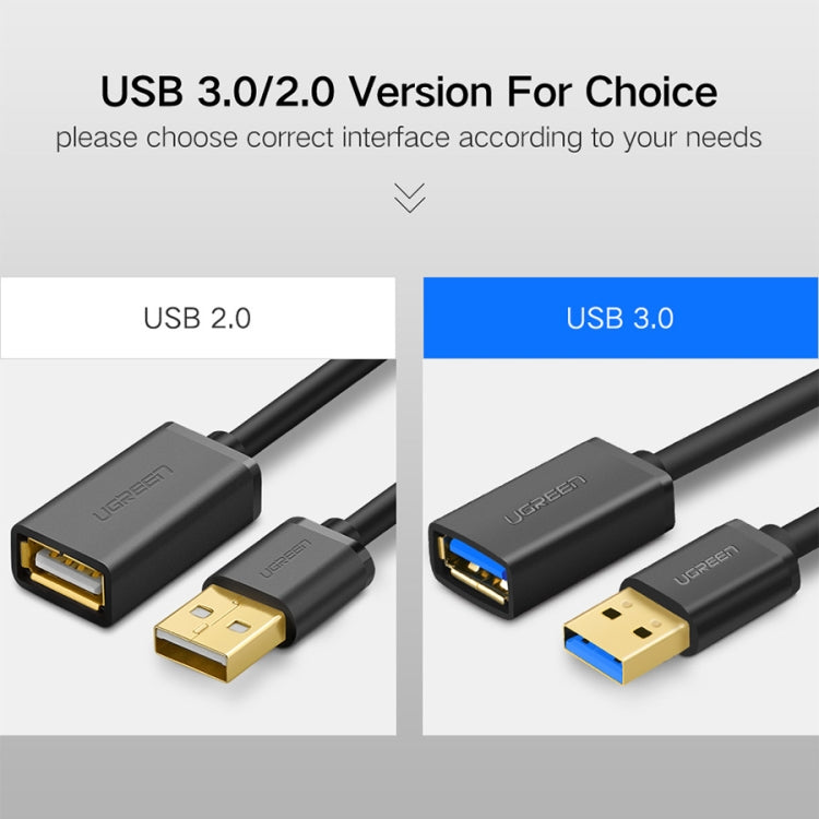 Ugreen 1.5m USB 3.0 Male to Female Data Sync Super Speed Transmission Extension Cord Cable