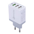 XHF30W 3 QC3.0 USB Fast Charging Wall Charger, EU Plug, EU Plug
