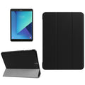 For Galaxy Tab S3 9.7 inch T820 / T825 Custer Texture Horizontal Flip Leather Case with 3-folding Holder, For Galaxy Tab S3 9.7