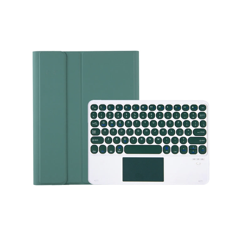 For iPad 11 2025 / 10th Gen 10.9 2022 YA10B-A Lambskin Texture Bluetooth Touch Keyboard Leather Tablet Case with Pen Slot, YA10B-A