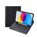 For iPad 11 2025 / 10th Gen 10.9 2022 YA10B Lambskin Texture Bluetooth Keyboard Leather Tablet Case with Pen Slot, YA10B