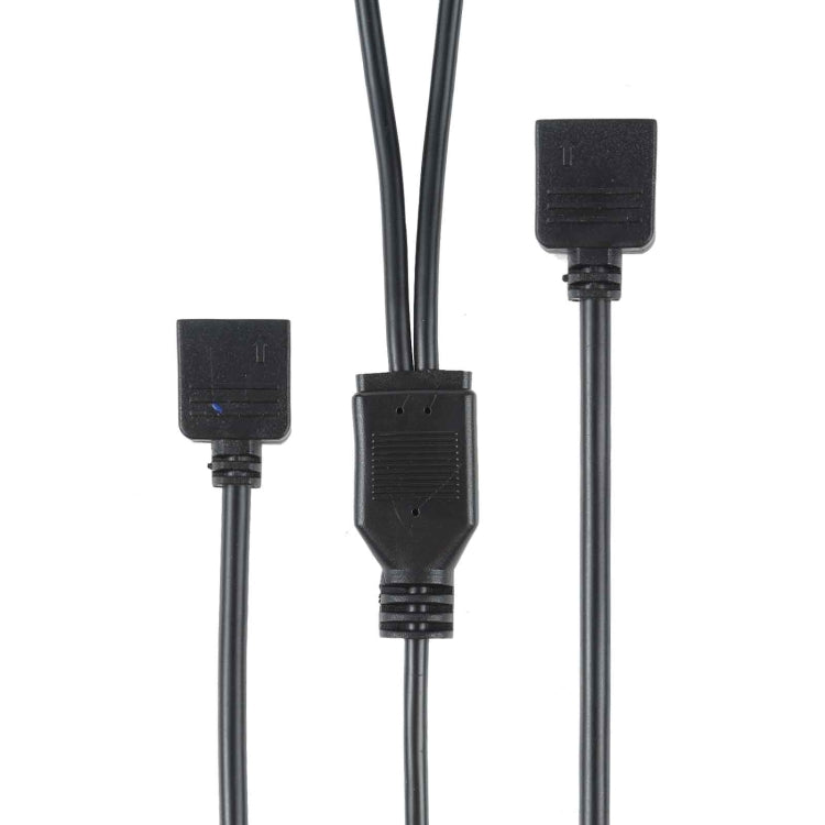 3 Pin 5V 1 to 2 Motherboard AURA RGB PC Cooling Extension Cable for Asus, 1 to 2