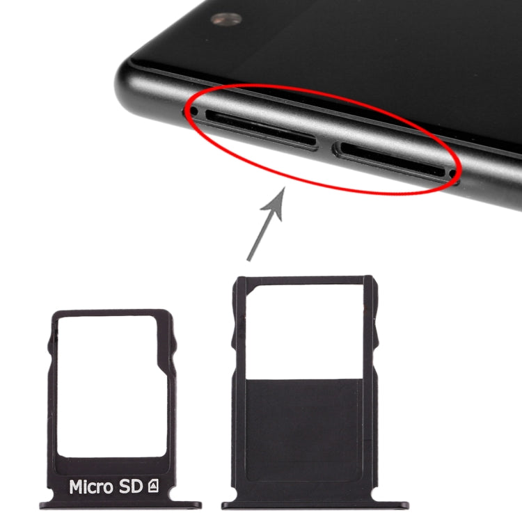 SIM Card Tray + Micro SD Card Tray for Nokia  3 TA-1020 TA-1028 TA-1032 TA-1038, For Nokia 3