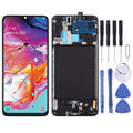 Original Super AMOLED Material LCD Screen and Digitizer Full Assembly with Frame for Galaxy A70, For Samsung Galaxy A70 (Super AMOLED)