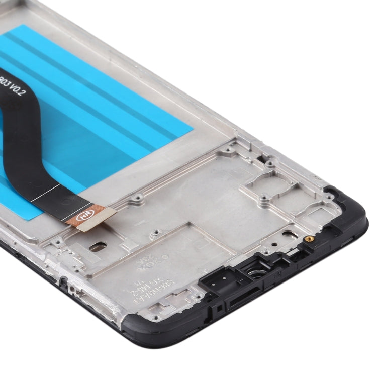OEM LCD Screen for Samsung Galaxy A20s Digitizer Full Assembly with Frame (Black)