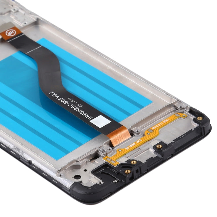 OEM LCD Screen for Samsung Galaxy A20s Digitizer Full Assembly with Frame (Black)