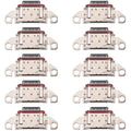 10 PCS Charging Port Connector for LG Velvet 5G / Velvet 4G / Velvet 5G UW LM-G900N, LM-G900EM, LM-G900, LM-G900TM, LMG910EMW, LM-G910EMW, LM-G900V, LM-G900V, For LG Velvet 5G / Velvet 4G / Velvet 5G UW