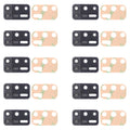For Tecno Spark 6 Air KE6, KE6j, KF6 10pcs Back Camera Lens, For Tecno Spark 6 Air