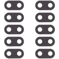 10 PCS Back Camera Lens for LG K30 (2019) LM-X320EMW, LMX320EMW, LMX320ZMW, LM-X320ZMW, For LG K30 (2019)