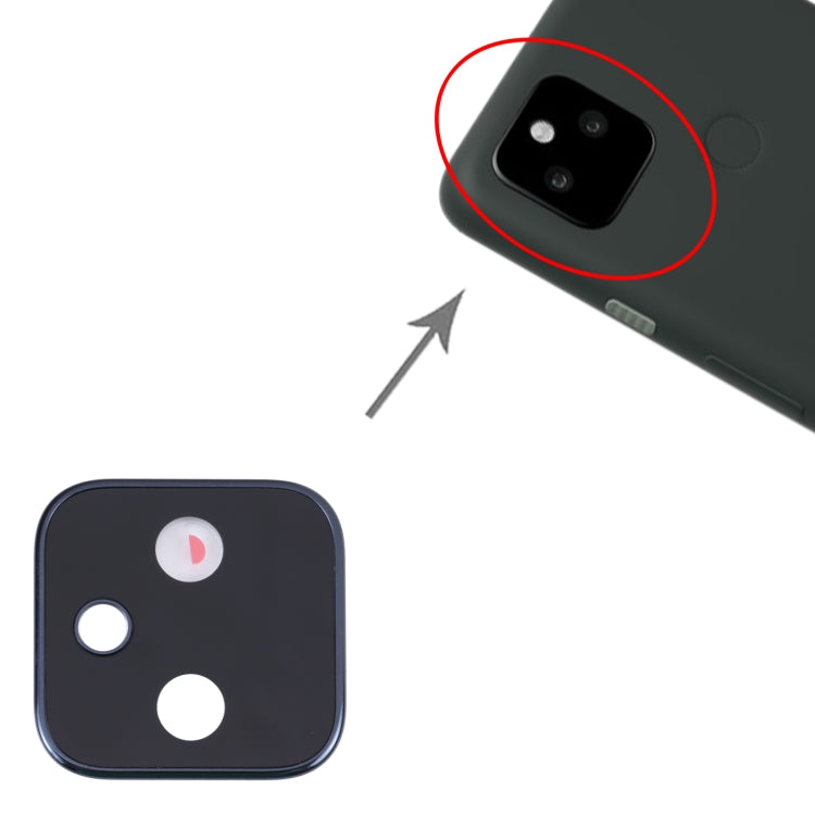 Original Camera Lens Cover for Google Pixel 5a, For Google Pixel 5a (Black), For Google Pixel 5a