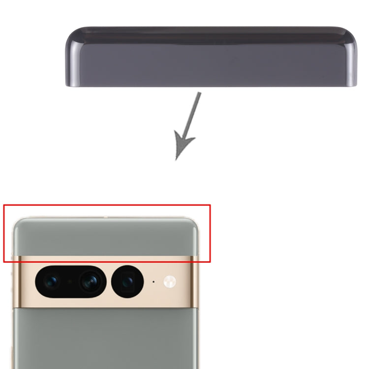 For Google Pixel 7 Pro Original Front Upper Top Back Cover (Black)