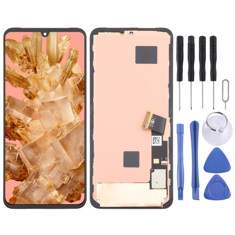 For Google Pixel 8 GKWS6 G9BQD OLED LCD Screen Digitizer Full Assembly with Frame, For Google Pixel 8(OLED)