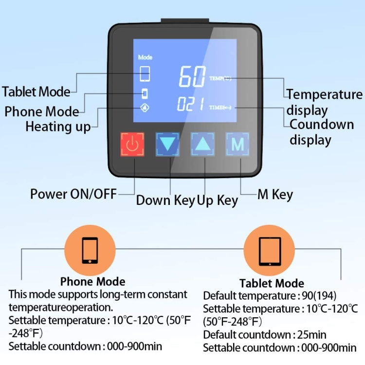 CPB CP320 LCD Screen Heating Pad Safe Repair Tool, EU Plug, CPB CP320(EUPlug)