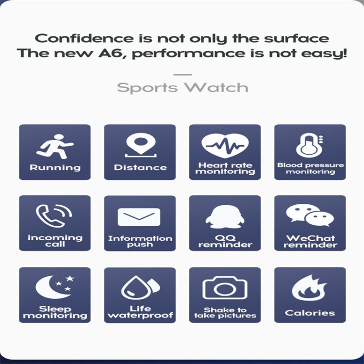 116plus 1.3 inch Color Screen Smart Bracelet IP67 Waterproof, Support Call Reminder/ Heart Rate Monitoring /Blood Pressure Monitoring/ Sleep Monitoring/Excessive Sitting Reminder/Blood Oxygen Monitoring