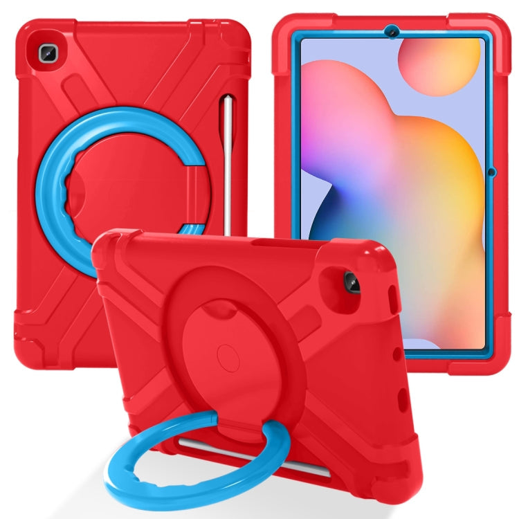 PC + Silicone Shockproof Combination Case with 360 Degree Rotating Holder & Handle & Pen Slot, For Galaxy Tab S6 Lite P610, For  Galaxy Tab S6 Lite P610
