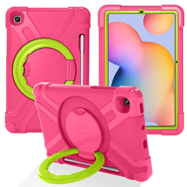 PC + Silicone Shockproof Combination Case with 360 Degree Rotating Holder & Handle & Pen Slot, For Galaxy Tab S6 Lite P610, For  Galaxy Tab S6 Lite P610
