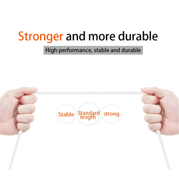 XJ-013 2.4A USB Male to Micro USB Male Interface Fast Charging Data Cable, Length: 3m, Micro USB