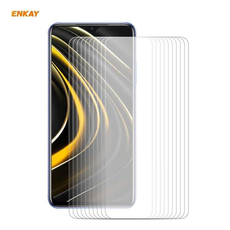 10 PCS ENKAY Hat-Prince 0.26mm 9H 2.5D Curved Edge Tempered Glass Film, For LG K42 / K52 / K62, For Huawei P Smart 2021, For Xiaomi Redmi K30s Ultra, For Xiaomi Poco M3, For Motorola Moto G 5G, For OnePlus 8T, For OnePlus Nord N10 5G                   ...
