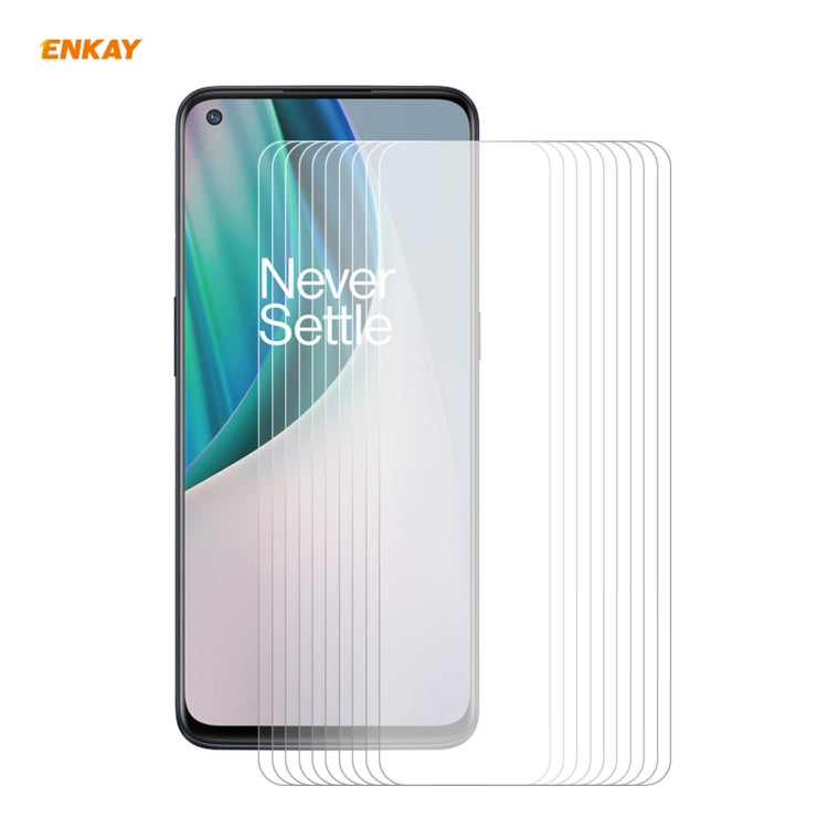 10 PCS ENKAY Hat-Prince 0.26mm 9H 2.5D Curved Edge Tempered Glass Film, For LG K42 / K52 / K62, For Huawei P Smart 2021, For Xiaomi Redmi K30s Ultra, For Xiaomi Poco M3, For Motorola Moto G 5G, For OnePlus 8T, For OnePlus Nord N10 5G                   ...