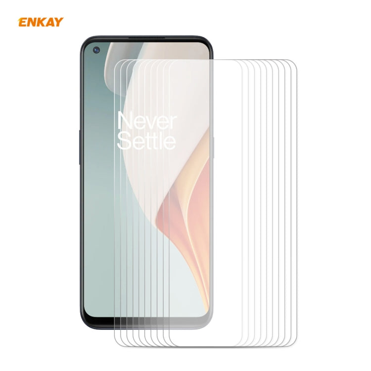 10 PCS ENKAY Hat-Prince 0.26mm 9H 2.5D Curved Edge Tempered Glass Film, For LG K42 / K52 / K62, For Huawei P Smart 2021, For Xiaomi Redmi K30s Ultra, For Xiaomi Poco M3, For Motorola Moto G 5G, For OnePlus 8T, For OnePlus Nord N10 5G                   ...