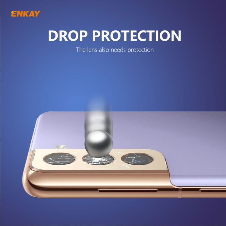 10 PCS ENKAY Hat-Prince 0.2mm 9H 2.15D Round Edge Rear Camera Lens Tempered Glass Film Protector, For Samsung Galaxy S21(10 PCS), For Samsung Galaxy S21+(10 PCS), For Samsung Galaxy S21 Ultra(10 PCS)