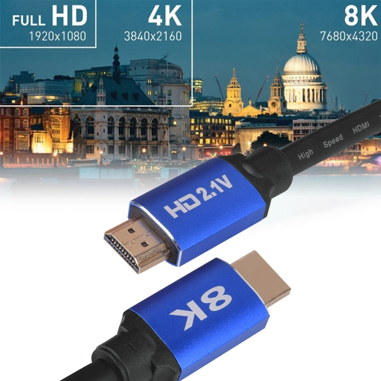 HD08 8K Ultra Clear HDMI 2.1 TV Computer Projection Set-top Box HDMI Cable, Cable Length:1m
