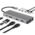 WS-04 12-in-1 Type-C Notebook Multi-function Docking Station, 12 in 1