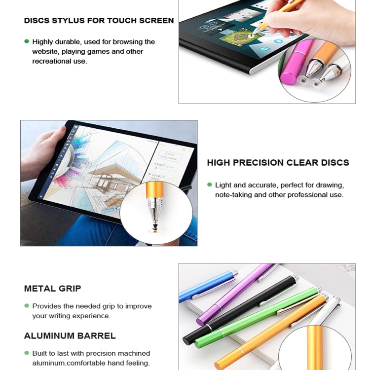 AT-21 Mobile Phone Touch Screen Capacitive Pen Drawing Pen(Purple)