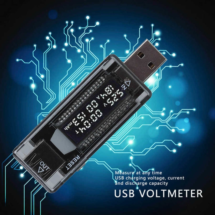 KWS-V21 QC2.0 USB Current Voltage Tester Charge Detector, Multimeter, Power Capacity Meter, KWS-V21