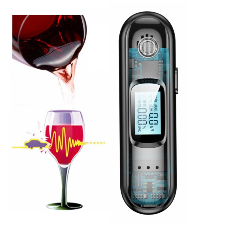 T01 Breath Alcohol Test Non-contact Detector Digital LCD Display Police Breathalyzer, T01