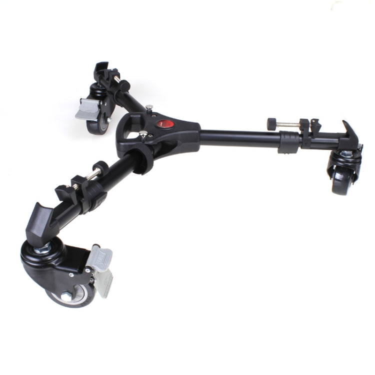 YUNTENG 901 Aluminium Alloy Camera Tripod Foot Wheel Tripod Pulley Base, Load 30KG, 901