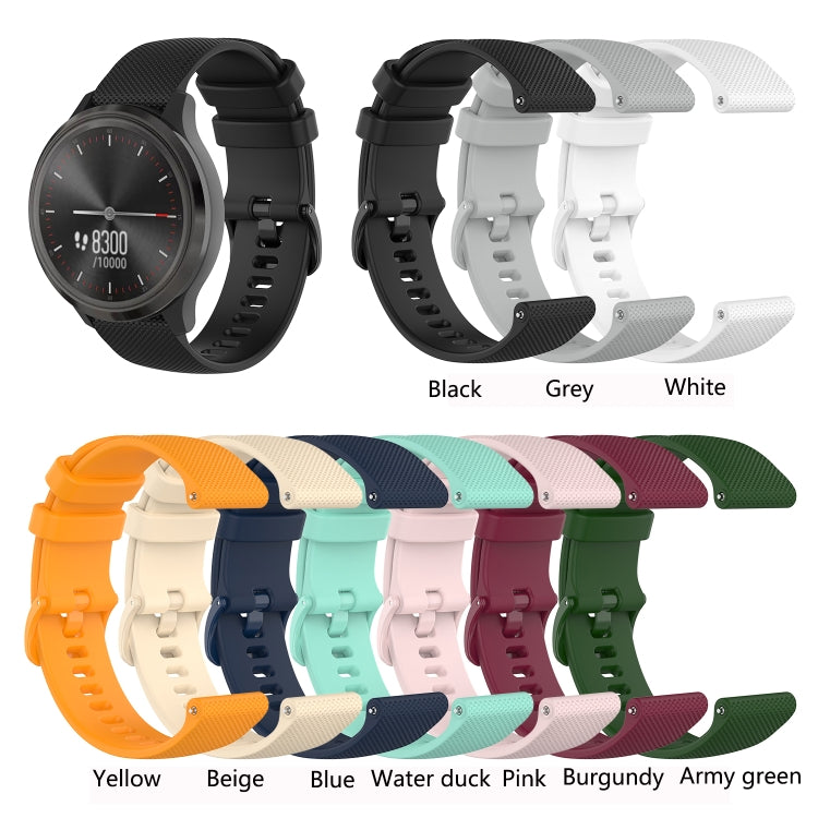 For Amazfit GTS 3 Checkered Silicone Watch Band(Pink)