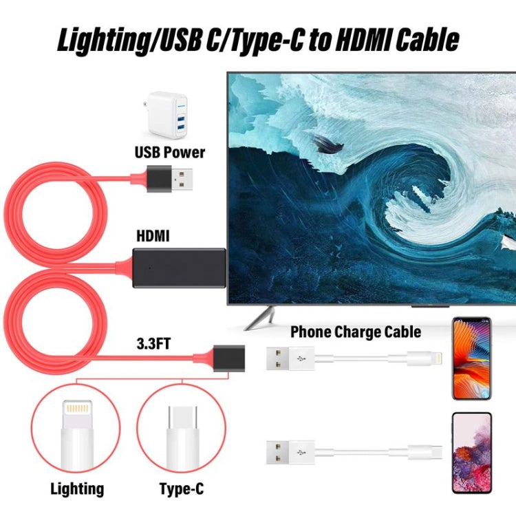 Dongle USB Male + USB Female to HDMI Male 1080P HDMI Cables Adapter