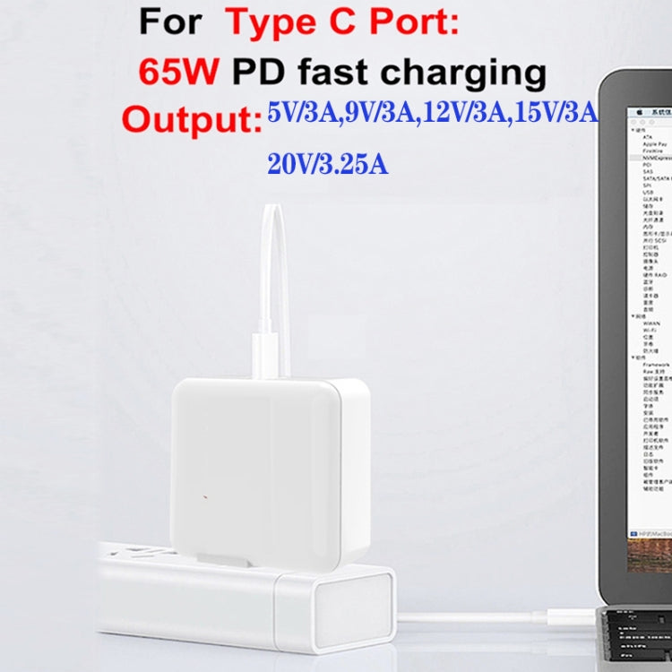 GaN130W 4-Port USB-C PD65W / PD30W Multi Port Type-C Charger for Notebook Series, US Plug, EU / US Plug, UK / US Plug, AU / US Plug, EU / UK / US Plug, EU / UK / AU / US Plug