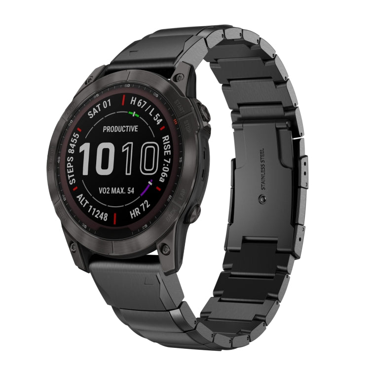 26mm Tortoise Shell Stainless Steel Watch Band, For Garmin Fenix 7X, For Garmin Enduro 2, For Garmin Tactix 7, For Garmin Tactix 7 Pro, For Garmin Fenix 7X Solar, For Garmin Tactix Delta, For Garmin Enduro, For Garmin Fenix 6X, For Garmin Fenix 6X Pro ...