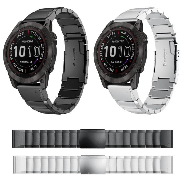 26mm Tortoise Shell Stainless Steel Watch Band, For Garmin Fenix 7X, For Garmin Enduro 2, For Garmin Tactix 7, For Garmin Tactix 7 Pro, For Garmin Fenix 7X Solar, For Garmin Tactix Delta, For Garmin Enduro, For Garmin Fenix 6X, For Garmin Fenix 6X Pro ...
