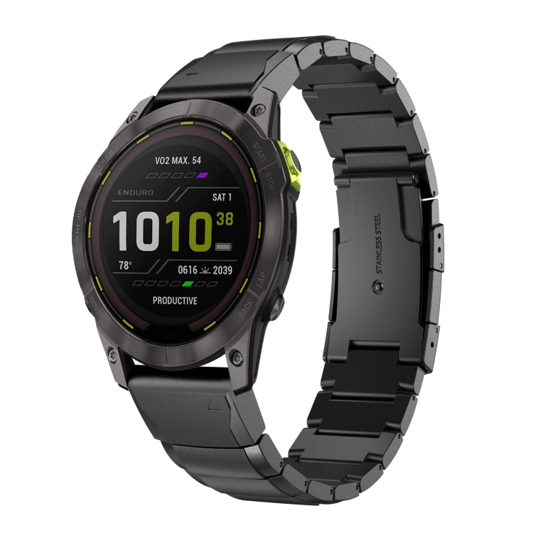 26mm Tortoise Shell Stainless Steel Watch Band, For Garmin Fenix 7X, For Garmin Enduro 2, For Garmin Tactix 7, For Garmin Tactix 7 Pro, For Garmin Fenix 7X Solar, For Garmin Tactix Delta, For Garmin Enduro, For Garmin Fenix 6X, For Garmin Fenix 6X Pro ...