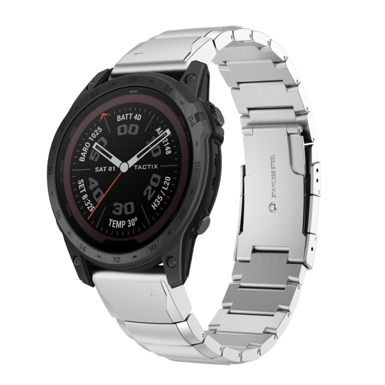 26mm Tortoise Shell Stainless Steel Watch Band, For Garmin Fenix 7X, For Garmin Enduro 2, For Garmin Tactix 7, For Garmin Tactix 7 Pro, For Garmin Fenix 7X Solar, For Garmin Tactix Delta, For Garmin Enduro, For Garmin Fenix 6X, For Garmin Fenix 6X Pro ...