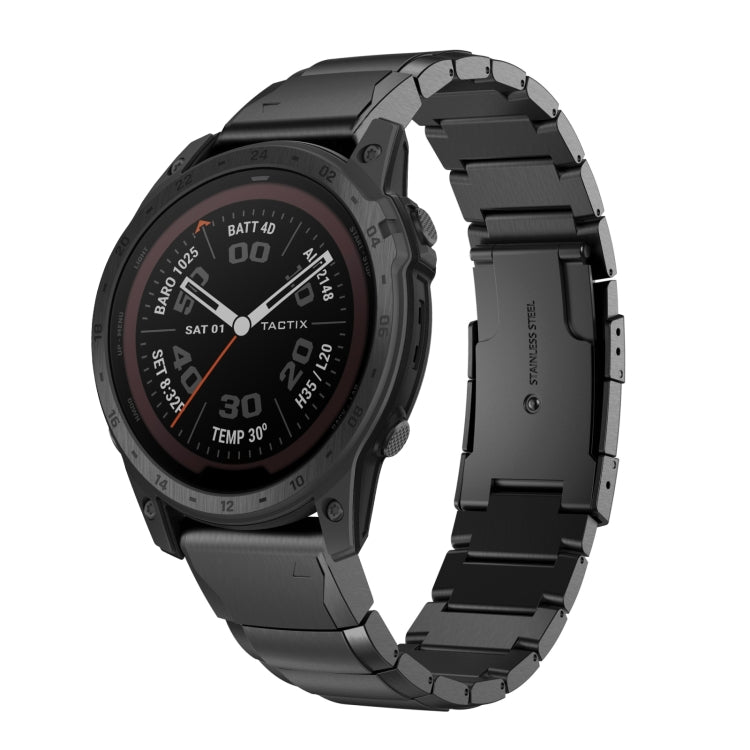 26mm Tortoise Shell Stainless Steel Watch Band, For Garmin Fenix 7X, For Garmin Enduro 2, For Garmin Tactix 7, For Garmin Tactix 7 Pro, For Garmin Fenix 7X Solar, For Garmin Tactix Delta, For Garmin Enduro, For Garmin Fenix 6X, For Garmin Fenix 6X Pro ...