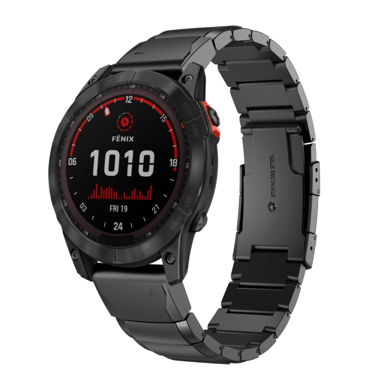 26mm Tortoise Shell Stainless Steel Watch Band, For Garmin Fenix 7X, For Garmin Enduro 2, For Garmin Tactix 7, For Garmin Tactix 7 Pro, For Garmin Fenix 7X Solar, For Garmin Tactix Delta, For Garmin Enduro, For Garmin Fenix 6X, For Garmin Fenix 6X Pro ...
