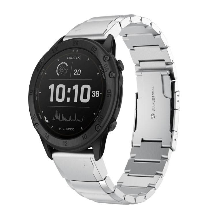 26mm Tortoise Shell Stainless Steel Watch Band, For Garmin Fenix 7X, For Garmin Enduro 2, For Garmin Tactix 7, For Garmin Tactix 7 Pro, For Garmin Fenix 7X Solar, For Garmin Tactix Delta, For Garmin Enduro, For Garmin Fenix 6X, For Garmin Fenix 6X Pro ...