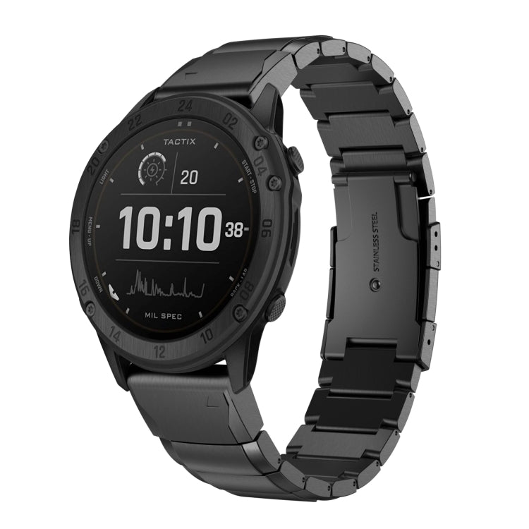 26mm Tortoise Shell Stainless Steel Watch Band, For Garmin Fenix 7X, For Garmin Enduro 2, For Garmin Tactix 7, For Garmin Tactix 7 Pro, For Garmin Fenix 7X Solar, For Garmin Tactix Delta, For Garmin Enduro, For Garmin Fenix 6X, For Garmin Fenix 6X Pro ...