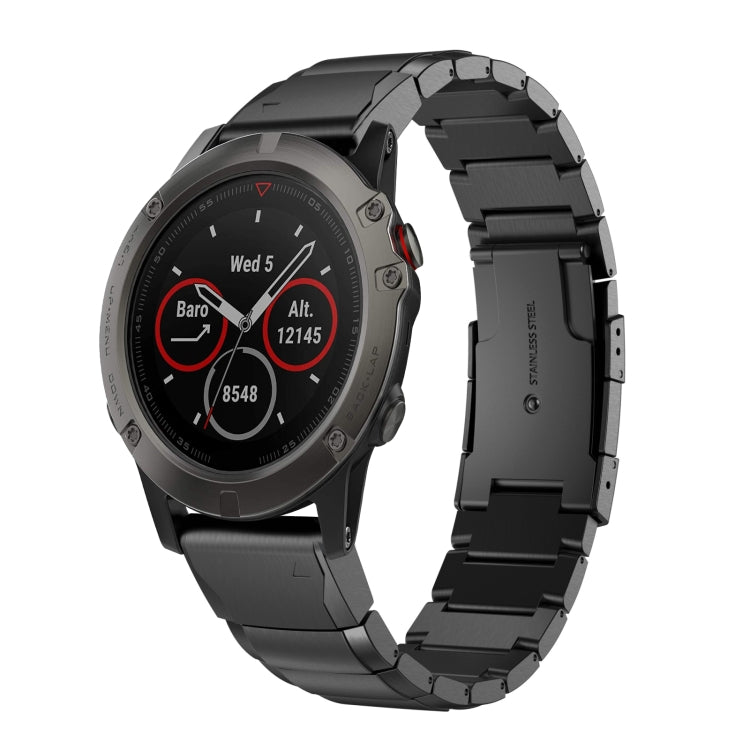26mm Tortoise Shell Stainless Steel Watch Band, For Garmin Fenix 7X, For Garmin Enduro 2, For Garmin Tactix 7, For Garmin Tactix 7 Pro, For Garmin Fenix 7X Solar, For Garmin Tactix Delta, For Garmin Enduro, For Garmin Fenix 6X, For Garmin Fenix 6X Pro ...