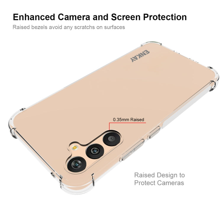 For Samsung Galaxy A34 5G ENKAY Hat-Prince Clear TPU Shockproof Case Soft Anti-slip Cover, For Samsung Galaxy A34 5G