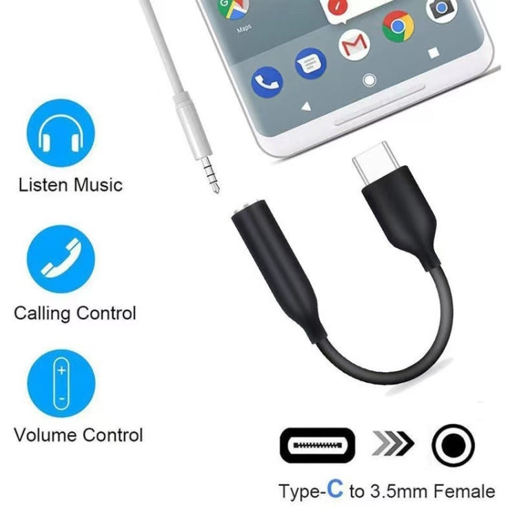 Type C to 3.5mm Female Headphone Jack Adapter